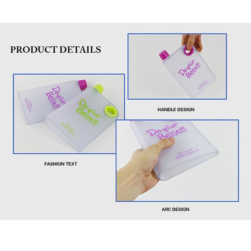 0364 Notebook Style Slim Water Bottle (380 ml, Multicolor) - SkyShopy 0364 Notebook Style Slim Water Bottle (380 ml, Multicolor) - SkyShopy